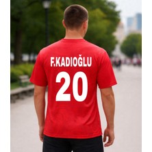Bite Nose Türkiye F.kadıoğlu 20 Numara Yetişkin 2026/28 Milli Takım Forma T-Shirt Özel Tasarım Yeni Sezon
