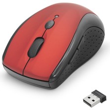 Epilons Kablosuz Mouse 800/1600 Dpi - Kırmızı Siyah HDX3405R