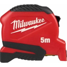 Milwaukee 5 Metre Şerit Metre Compact Anti-Tear Finger Stop - 4932498778