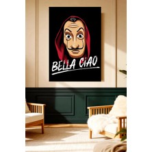 Mushen Studio Bella Ciao Dali Maske Kanvas Tablo Klasik Duvar Dekoru Sanat Eseri Çerçevesiz Ev Ofis