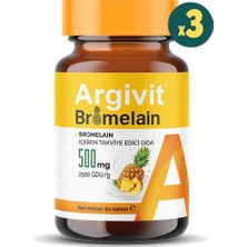 Argivit Bromelain 500 Mg 60 Tablet 3 Adet