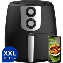 Kumtel Xxl 8.5 Litre Airfryer & Fastfryer (Sıcak Hava Fritözü) 1800W Af-03 – Siyah