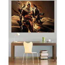 Mushen Studio Assassin's Creed Bayek Kartal Çöl Kanvas Tablo Epik Duvar Dekoru Sanat Eseri Çerçevesiz Ev Ofis