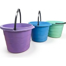 ŞEYLİŞEYLER Şeylişeyler - 10 Litre Plastik Temizlik Kovası - Dayanıklı Taşıma Saplı Çok Amaçlı Kova 5 Adet