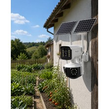 Siv Ticaret Güneş Enerjili Arıcı Kamerası 4g Sım Kartlı 9mp Üç Lens Yayla Güvenlik Kamerası 2 Yıl Garantili - Lisinya
