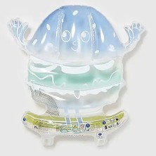 Sunnylife Kids Lie-On Float Burger Boy The Sea Kids Blue-Lime S41MLFSE