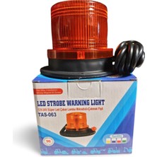 Mıknatıslı Çakar Lamba 12V 24V LED Çakmak Girişli TAS-063 Tepe Lambası