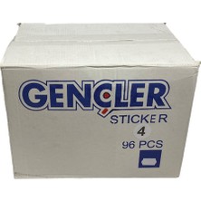 Gençler Etiketleme Makinesi Çok Yapışkanlı 4 No Etiket 96ADET