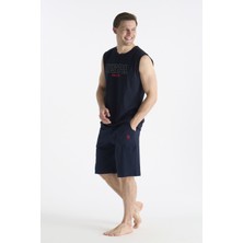 U.S. Polo Assn. U.s Polo Assn. 19010 Erkek Kolsuz Şort Pijama Takımı