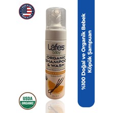 Lafe's %100 Doğal Saç ve Vücut Bebek Organik Şampuanı Vanilya ve Portakal Aromalı Usda Sertifikalı