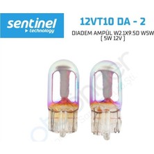 Universal T10 Dipsiz Amber Dıadem Ampul W2.1x9.5d W5W- ( 5W 12V )