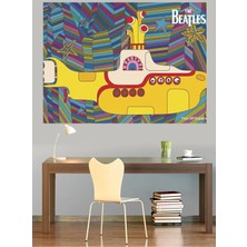Mushen Studio The Beatles Yellow Submarine Kanvas Tablo Retro Duvar Dekoru Sanat Eseri Çerçevesiz Ev Ofis