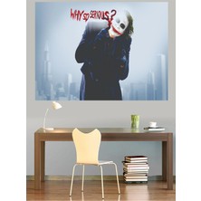 Mushen Studio Joker Why So Serious Kanvas Tablo Duvar Dekoru Sanat Eseri Çerçevesiz Ev Ofis