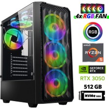 Xaser XSR941 Ryzen 5 5600 32GB Ram 512GB M.2 Nvme SSD 6gb RTX3050 Oyuncu Tavsiye Sistem