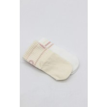 Twin Store Penye Kaymaz Soket Çorap 2li 10144 Pudra Ekru