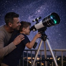 Özgürce Yüksek Güçlü Profesyonel Astronomik Teleskop, Tripod ile Ay ve Uzay Gözlemi