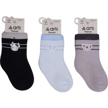 Twin Store Rudar Aksesuarlı Erkek Bebek Havlu Soket Çorap K45917 (Adet Fi̇yati)