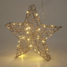 Koopman New Year Star Dekor LED 30X30 cm
