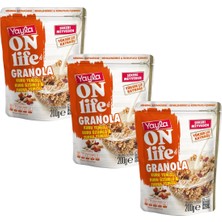 Yayla Onlife Kuru Yemişli Kuru Üzümlü ve Turna Yemişli Granola 200 G X3