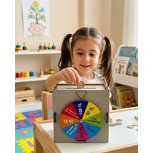 Twin Store Dekoratif Şans Çarklı Kumbara Biriktirme Oyunu