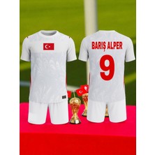 Bite Nose Beyaz Türkiye Barış Alper 9 Numara Çocuk 2026/28 Milli Takım Forma T-Shirt Özel Tasarım Yeni Sezon