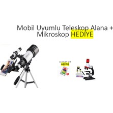 Özgürce Uzay ve Kara Teleskopu ile Işıklı Mikroskop Seti Hediye