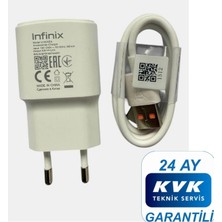 Infinix Infınıx 10W (Watt) Hızlı Şarj Aleti Adaptörü Kablo Seti %100 Orıjinal ( Kvk Teknik Servis Garantili )