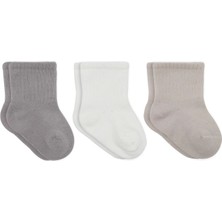 Twin Store Elephant Boy 3'lü Penye Soket Çorap 10135 Gri