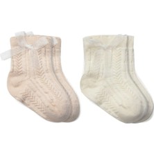 Twin Store Fiyonklu Penye Soket Çorap 2li 10149 Somon