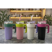 Twin Store Isı Muhafazalı Kulplu Pipetli Çelik Termos Kupa ALK4632