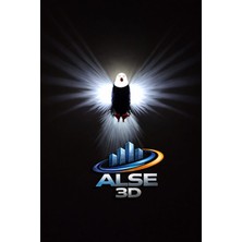 Alse 3D Kartal Figirlü Duvara Asmalı Gece Lambası