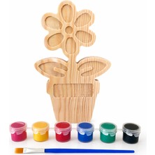 Vuud Ahşap Çiçek Boyama Seti - Kişiselleştirilebilir