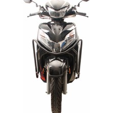 Yns Gp Kompozit Honda Activa 2023-2024 Uyumlu Motor Koruma Demiri Siyah