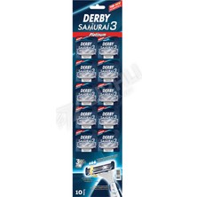 2 Adet Derby Samurai 3 Tıraş Bıçağı 10 Lu Kartela