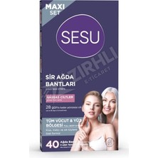 2 Adet Sesu Ağda Bandı 40LI Maxı Set Hassas