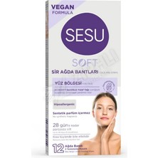 3 Adet Sesu Ağda Bandı Soft Yuz 12'lı