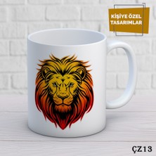 Birsence Aslan Figürlü Kişiye Özel Kupa  Bardak