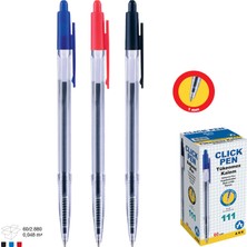 Ark Otomatik Tükenmez Kalem  1 mm Uçlu Kırmızı