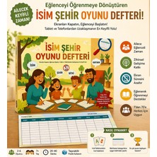 Isim Şehir Oyunu Defteri  Ailece Eğlenceli Zeka Oyunu
