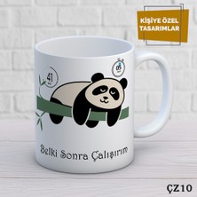 Birsence Panda Çizgi Film Karakterli Kişiye Özel Kupa  Bardak..