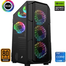 Xaser XSR577 I5 12400F 16GB Ram 512GB M.2 Nvme SSD 12GB RTX3060 Ekran Kartı Oyun Hazır Sistem