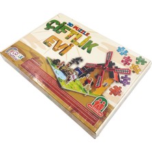 Egev Çocuk 3 Boyutlu Çiftlik Evi Puzzle - Eğitici Çocuk Oyuncakları
