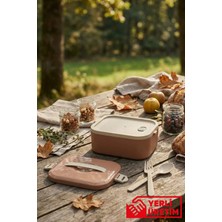 Gugga Lunchee - Çelik Hazneli Sızdırmaz Vakum Kapaklı Yemek Kabı Lunchbox 650 ml