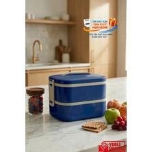 Gugga Tier - 2 Katlı Çelik Hazneli Sızdırmaz Kapaklı Lunchbox 1300 ml