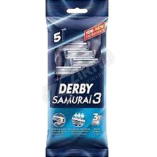 5 Adet Derby Üç Bıçaklı 5 Li Poşet