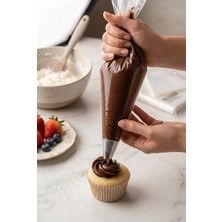 İntora 50 Adet Tek Kullanımlık Şeffaf Krema Sıkma Torbası Seti