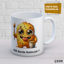 Birsence Çizgi Film Karakterli Kişiye Özel Kupa  Bardak