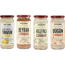 Veg&Bones Gurme Çorbalar Paketi 6'lı x 480 ml Pratik ve Lezzetli Karışık Çorba Seçenekleri