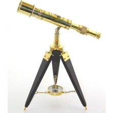 Özgürce Dayanıklı Pirinç Teleskop Tansiyon Pusula, Hassas ve Kullanışlı Seyahat Aksesuarı