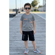 Koçak Kids Brage Striker Yazı Desenli Erkek Çocuk Şortlu Takım